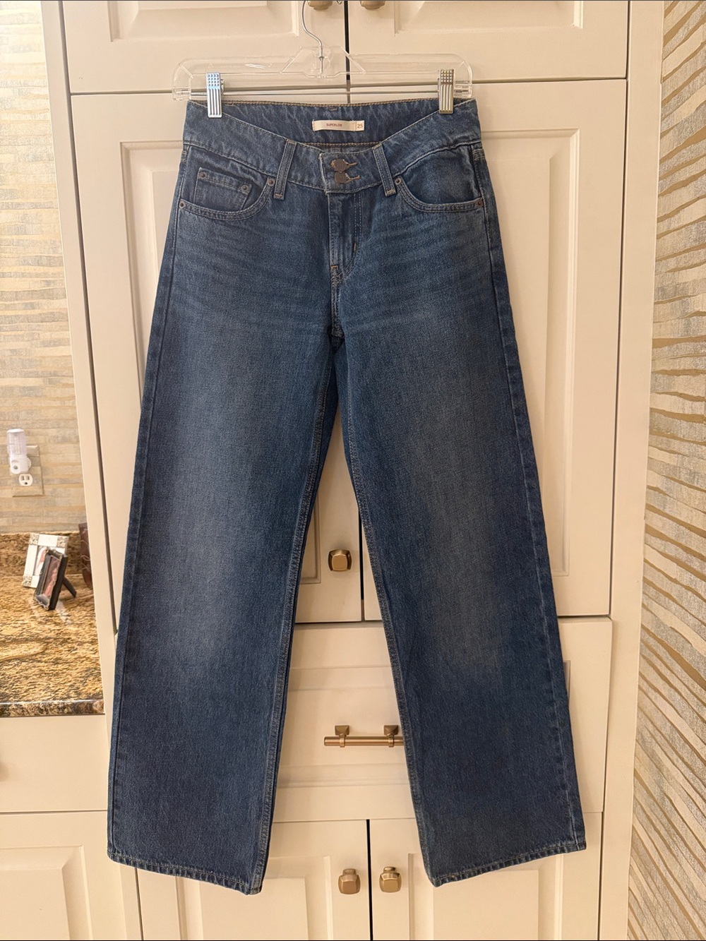 Classic Straight-Leg Men’s Jeans in Dark Blue
